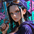 Down Bad Nico Robin and Nami Gangsta Binder