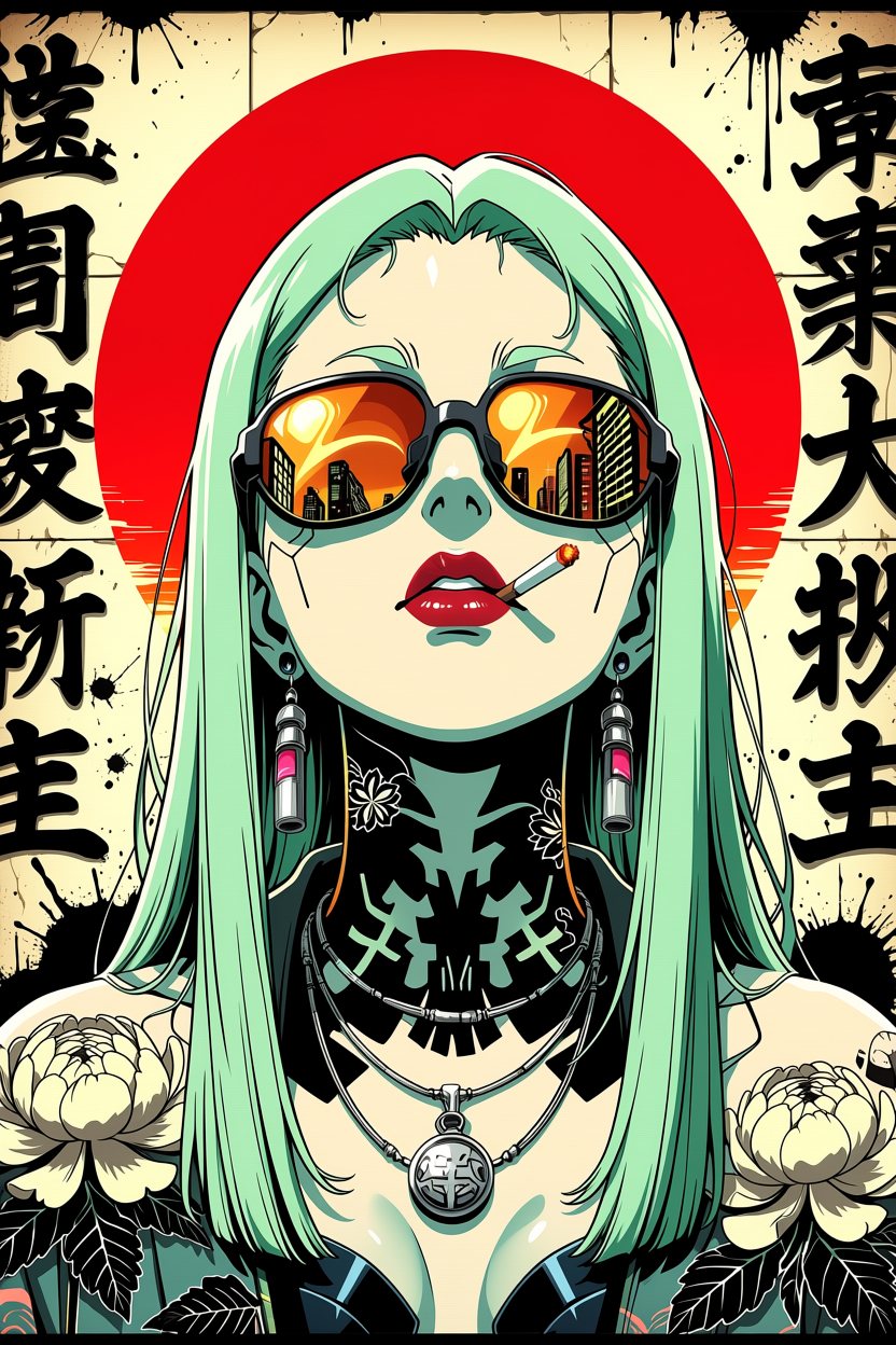 A6 Waifu Board Yakuza Cyber Rebecca