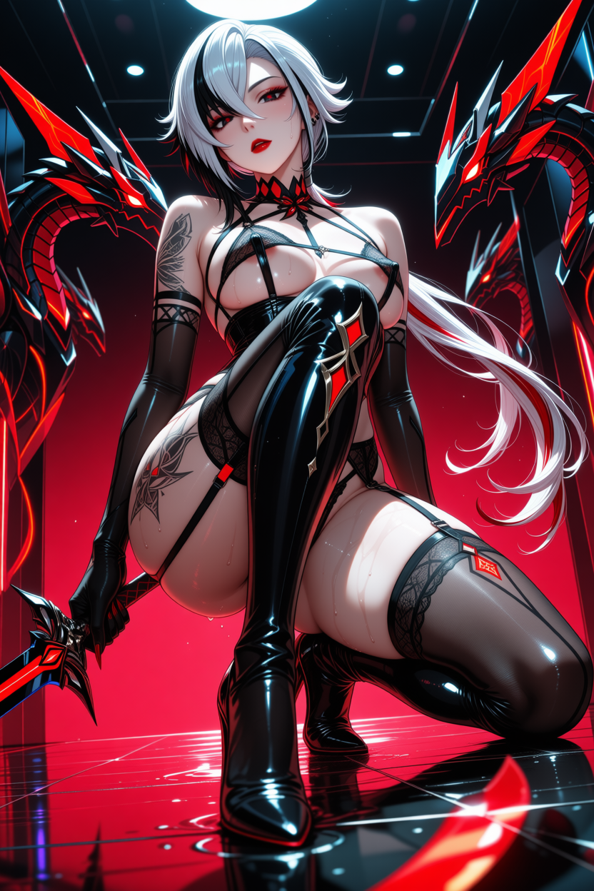 Waifu Board Cyber Dragon arlecchino