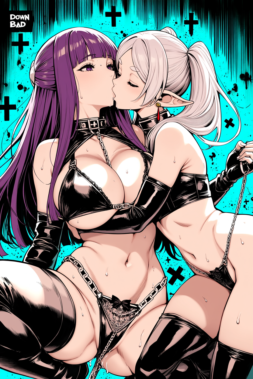 A6 Waifu Board Manga Cover Frieren and Fern