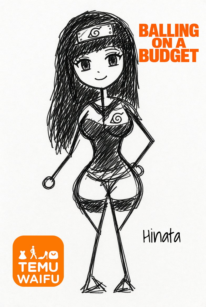 A6 Waifu Board TEMU WAIFU Hinata