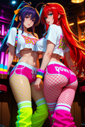 A6 Waifu Board Raver Rias and Akeno
