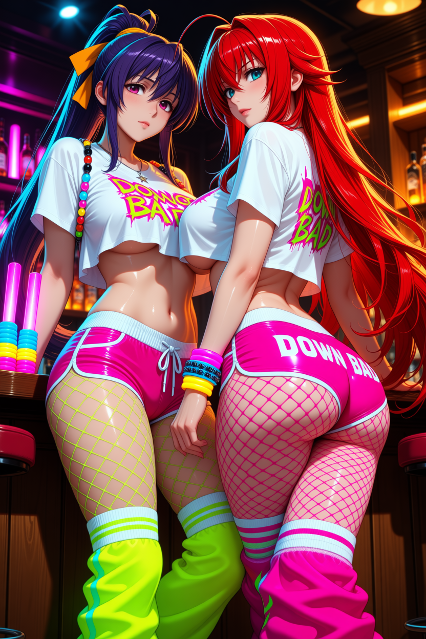A6 Waifu Board Raver Rias and Akeno