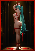A6 Waifu Board Ribbons Miku