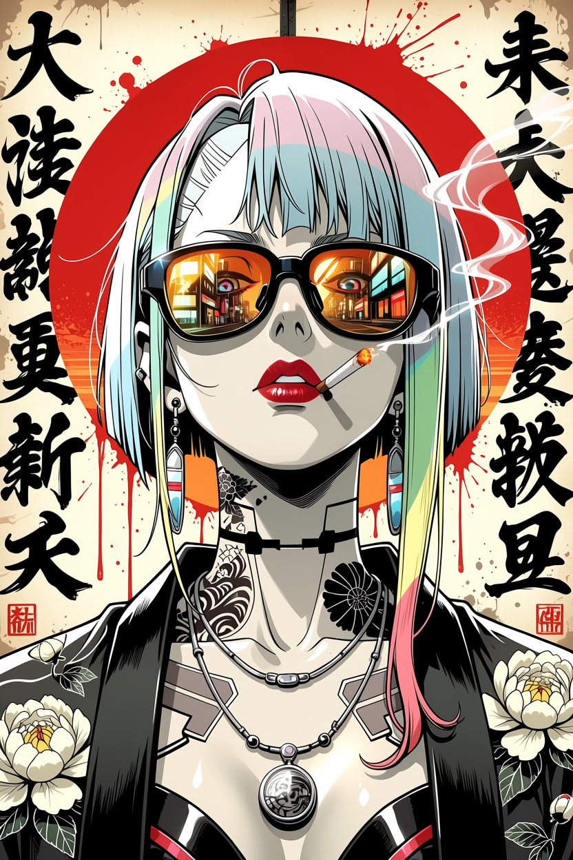 A6 Waifu Board Yakuza Cyber Lucy