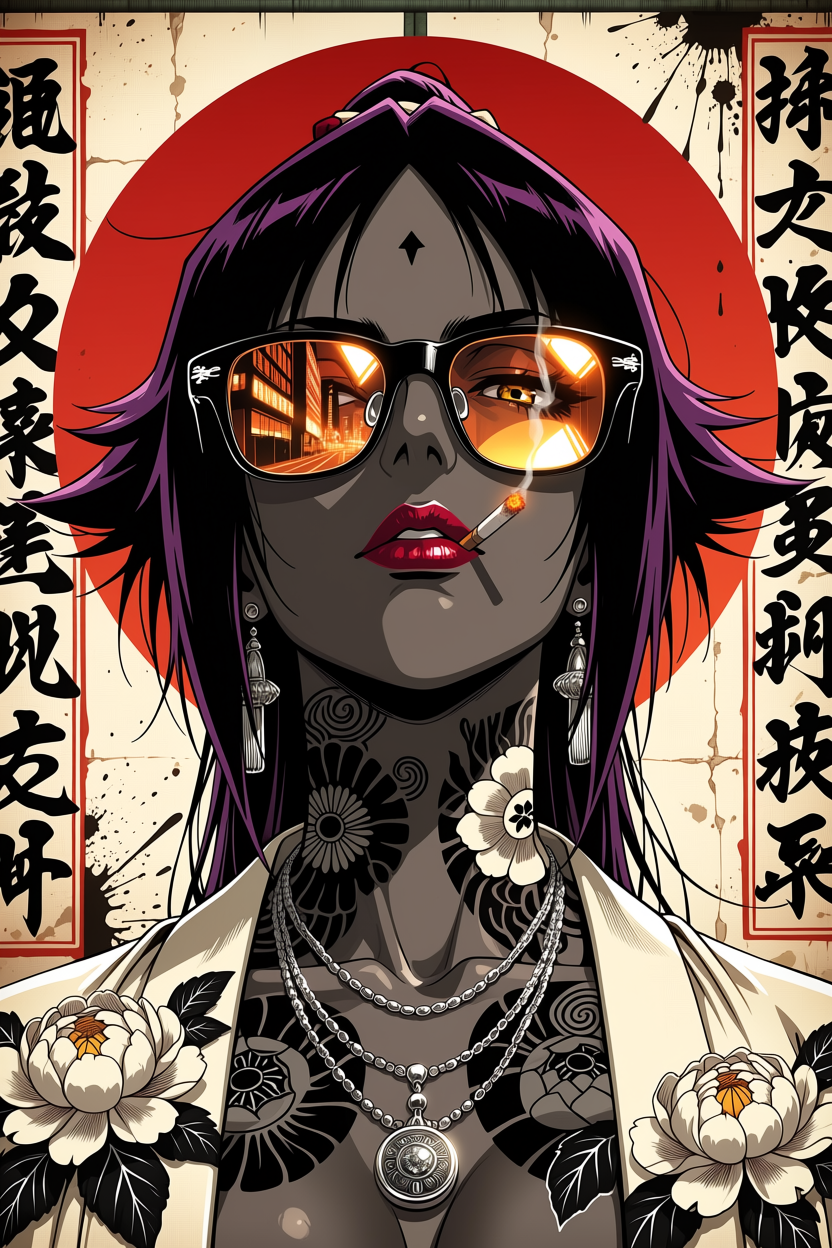 A6 Waifu Board Yakuza Yoruichi