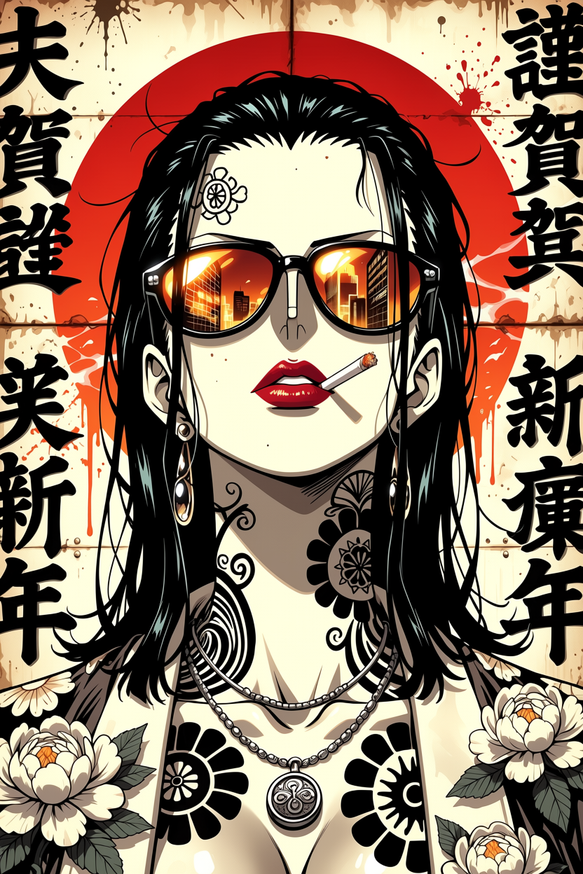 A6 Waifu Board Yakuza Nico Robin