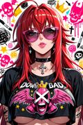 Waifu Board Scribble Rias
