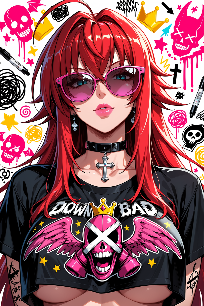 Waifu Board Scribble Rias