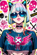 Waifu Board Scribble Cyber Lucy
