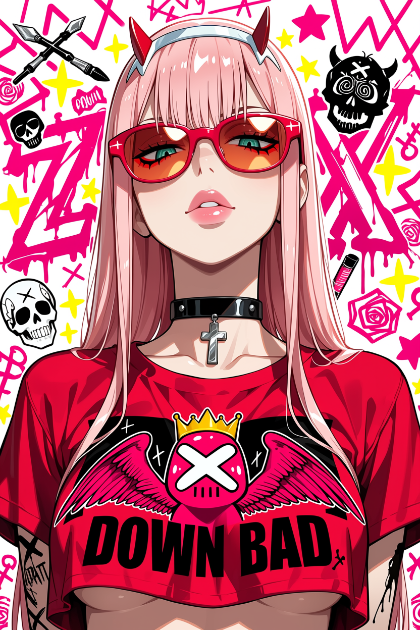 Waifu Board Scribble Zero Two