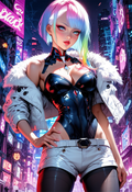 A6 Waifu Board Waifu Stunner Cyber Lucy