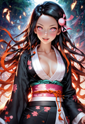 A6 Waifu Board Waifu Stunner Nezuko