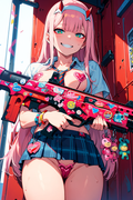 A6 Waifu Board Waifu Warrior Zero Two