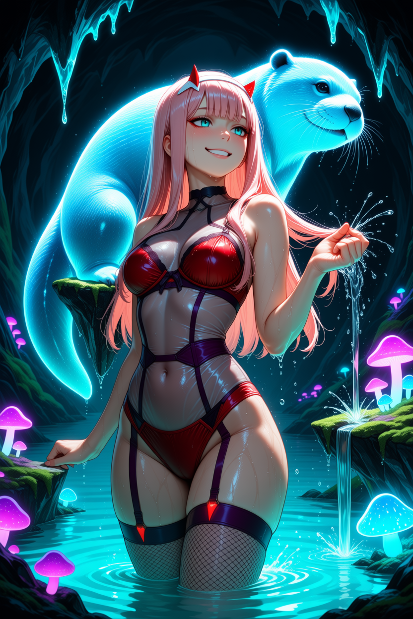 A6 Waifu Board Midnight Cave Zero Two