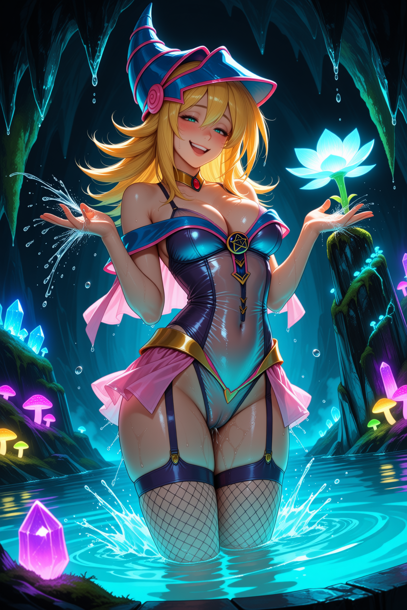 A6 Waifu Board Midnight Cave Dark Magician Girl