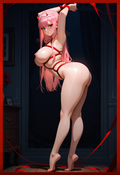 A6 Waifu Board Ribbons Zero Two