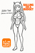 A6 Waifu Board TEMU WAIFU Zero Two