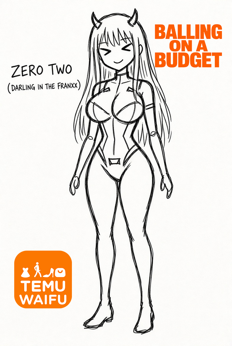 A6 Waifu Board TEMU WAIFU Zero Two